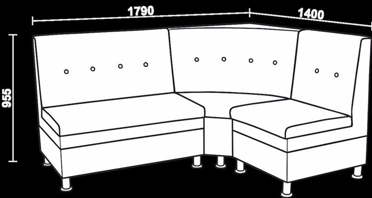 Угловой кухонный диван Нео КМ-05 ДУ в Вологде - изображение 2